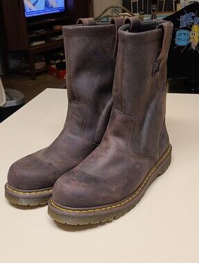 Dr Martens Icon 2295 leather steel toe pull on work boots size 14